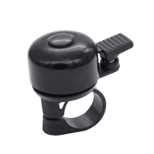 Ringeklokke mini  m. fjederhammer sort