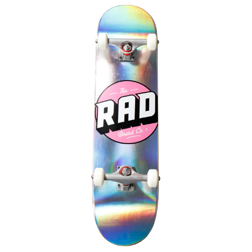RAD Logo Progressive Complete Skateboard (8" - Holographic)