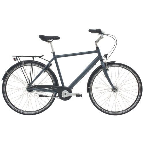 Raleigh Shopping Alu Herra 7g Shimano Nexus fótbremsa matt grá blá